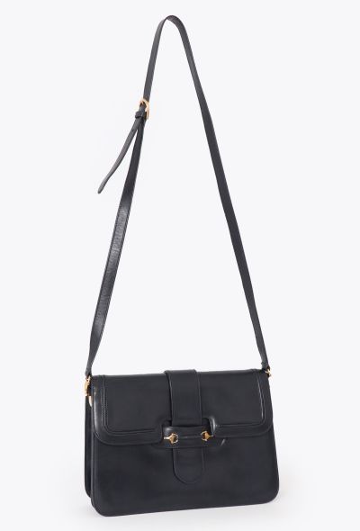 Gucci '70s Navy Horsebit Shoulder Bag - 2 Gucci '70s Navy Horsebit Shoulder Bag - 2