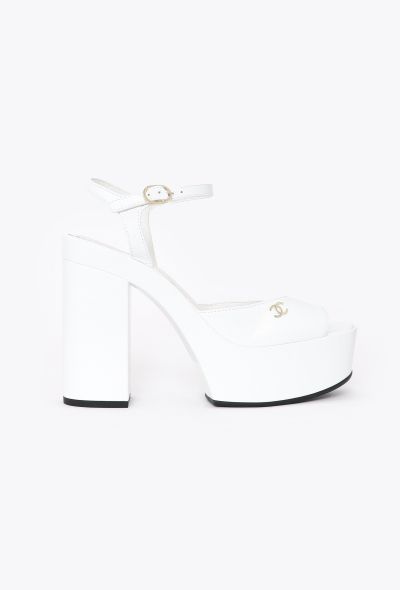 Chanel 2024 Patent Leather 'CC' Platforms - 1 Chanel 2024 Patent Leather 'CC' Platforms - 1