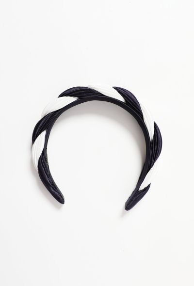 Exquisite Vintage Alexandre Paris Bicolor Braided Headband - 2