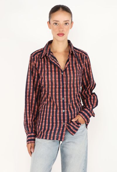 Céline Vintage Printed Cotton Tunic - 1