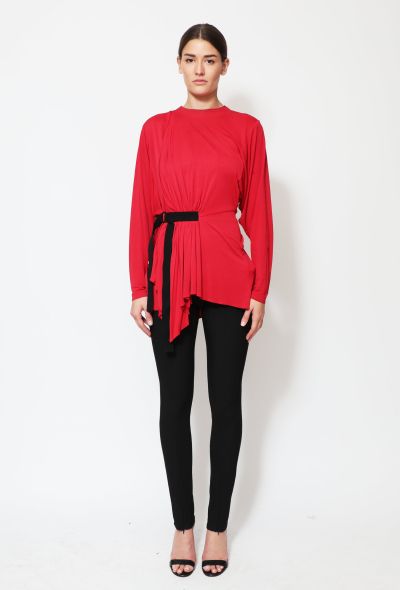                             Asymmetrical Belted Tunic - 2