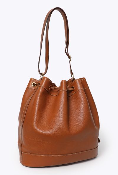 Hermès '90s Gold Courchevel Market Bag - 2