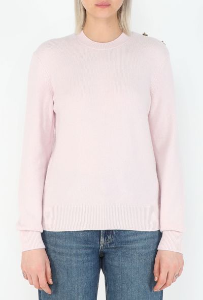 Bottega Veneta Resort 2023 Cashmere Knot Button Sweater - 1