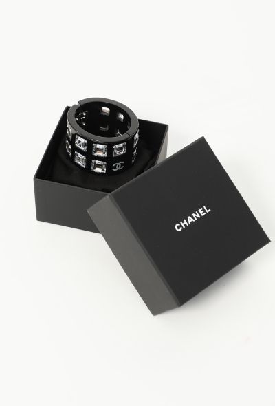 Chanel 2005 Lacquered Cut-out 'CC' Cuff - 2 Chanel 2005 Lacquered Cut-out 'CC' Cuff - 2
