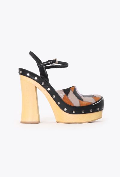 Prada S/S 2015 Patchwork Platforms Pumps - 1