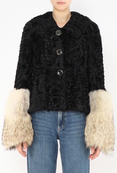 Revillon '90s Astrakhan Coyote Fur Jacket - 1
