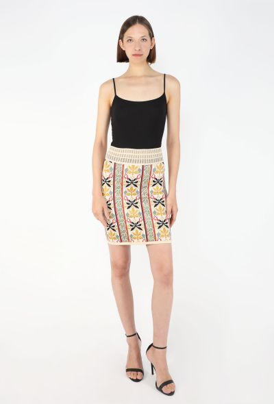 Alaïa F/W 1990 Jacquard Knit Skirt - 1