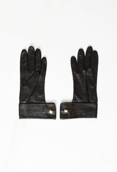                                         Vintage Pearl Leather Gloves -2