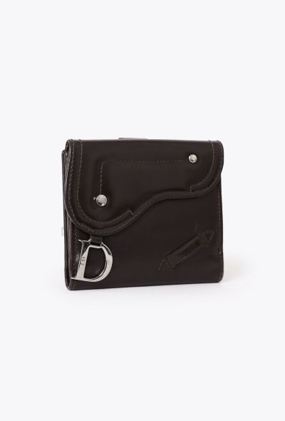 Dior Brown Saddle Compact Wallet - 2