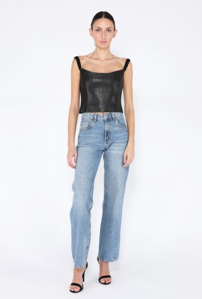 Khaite F/W 2022 Audra Lambskin Bustier Top - 1