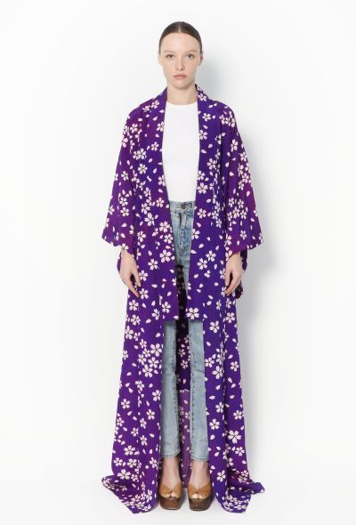                             Authentic Long Floral Kimono - 1