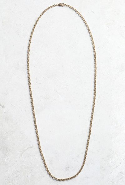                                         Vintage 18k Gold Chainlink Necklace-2