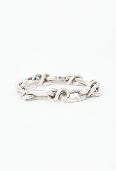 Men's Vintage 1950s Silver Torsade Bracelet - 1
