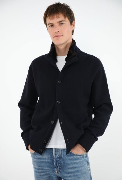 Loro Piana Cashmere Castarino Fur Cardigan - 1