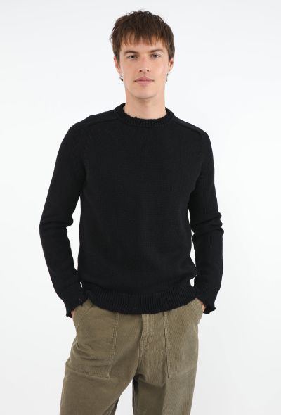 Saint Laurent Distressed Knit Sweater - 1
