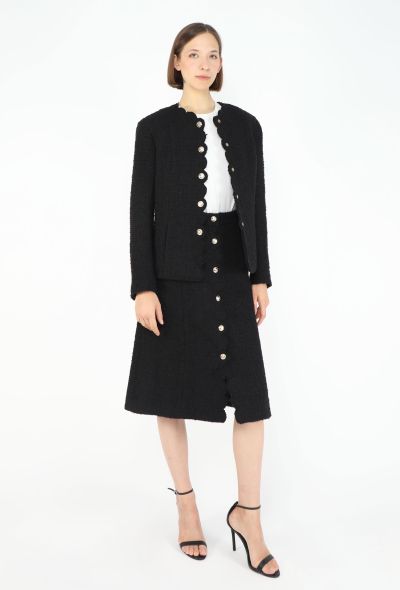 Chanel F/W 2020 Scalloped Tweed 'CC' Ensemble - 1