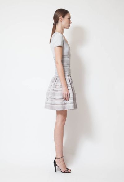 Alaïa Powder Grey Stretch Dress - 2