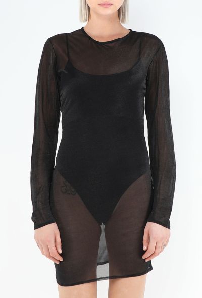 Helmut Lang 1991 Iridescent Lurex Sheath Dress - 2