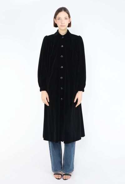 Saint Laurent Rare 1974 Velvet Opera Coat - 1