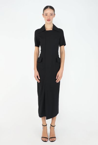 Yohji Yamamoto Tailored Twill Pocket Dress - 2