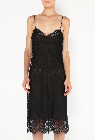 Calvin Klein 1995 Chantilly Lace Slip Dress - 2
