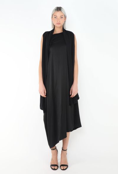 Yohji Yamamoto 2008 Asymmetrical Draped Dress - 1