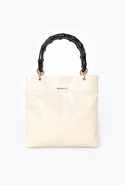 Jil Sander Embossed Mini Tote Bag - 1 Jil Sander Embossed Mini Tote Bag - 1