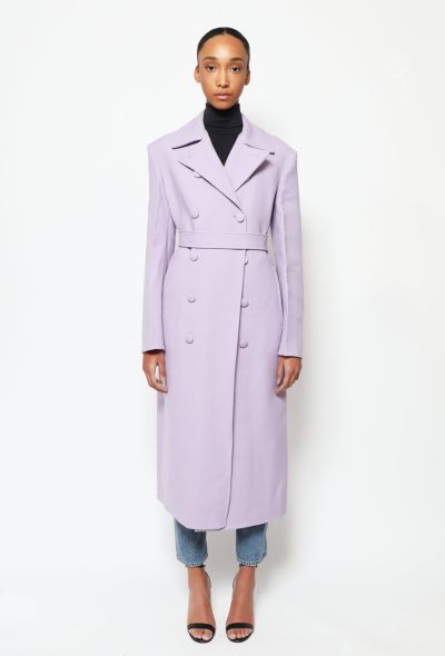                             F/W 2021 Lavender Wool Coat - 1