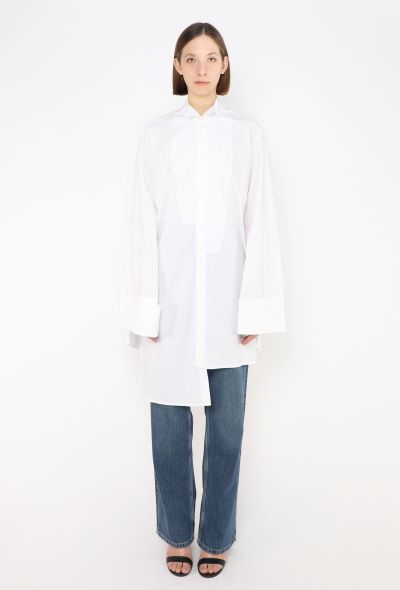 Loewe 2023 Asymmetrical Cotton Shirt - 2
