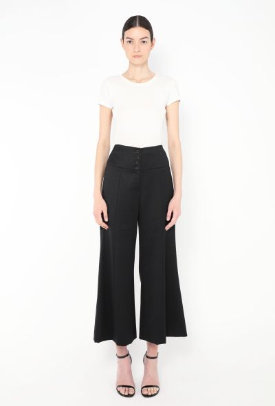Chanel Cropped 'CC' Palazzo Trousers - 1 Chanel Cropped 'CC' Palazzo Trousers - 1