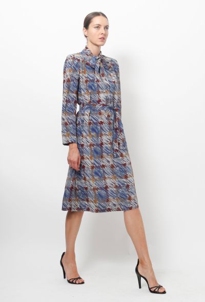 Ted Lapidus Vintage Graphic Lavallière Dress - 2