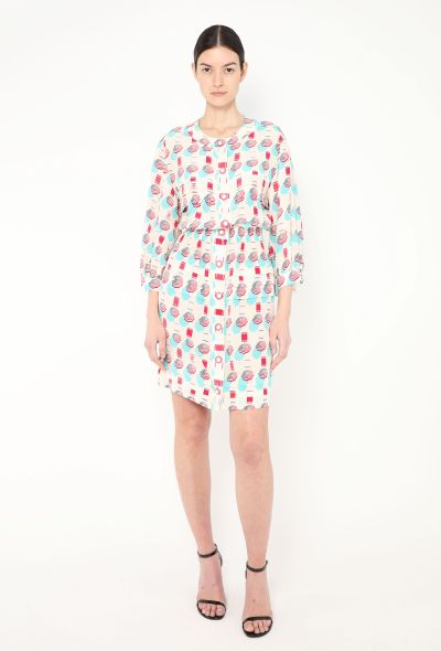 Chanel S/S 2019 Graphic Silk Dress - 1 Chanel S/S 2019 Graphic Silk Dress - 1