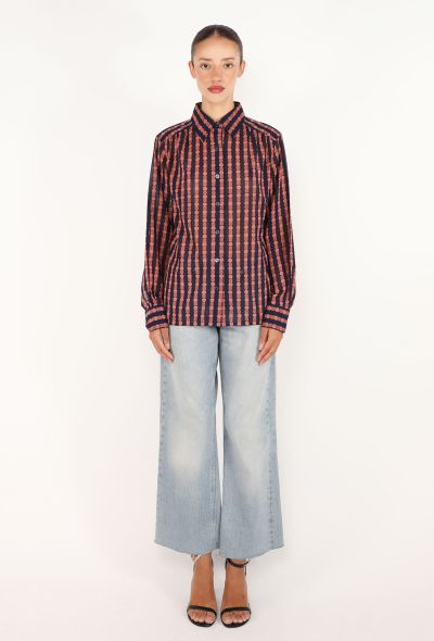 Céline Vintage Printed Cotton Tunic - 2