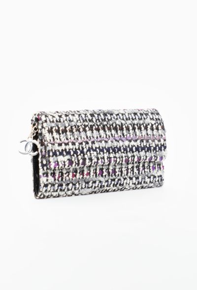 Chanel Tweed Long Flap Wallet - 2