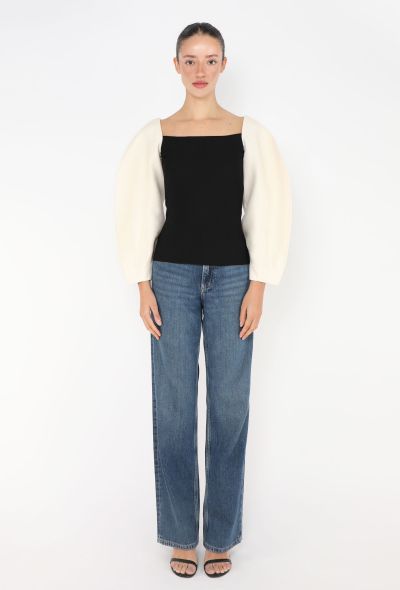 Gabriela Hearst Ayers Bicolor Sculpted Top, 2023 - 2