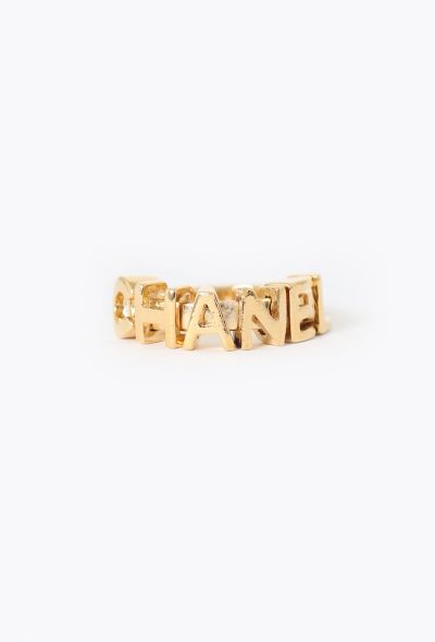 Chanel 2001 Logo Charm Ring - 1 Chanel 2001 Logo Charm Ring - 1