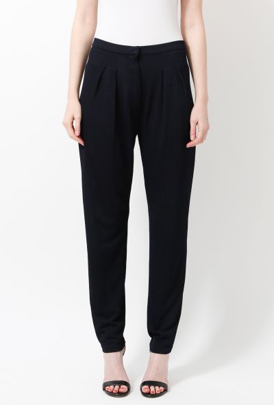                             2010 Navy Woven Trousers - 2
