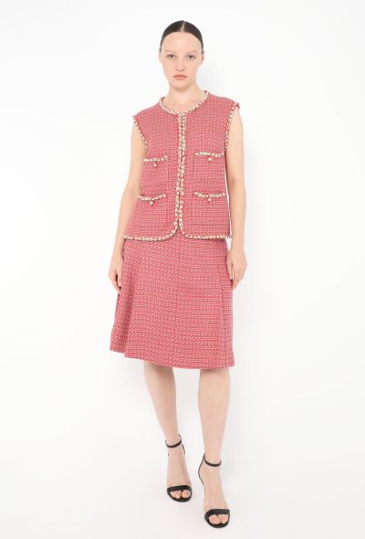 Chanel 2017 Pearl Trim Tweed Vest - 2