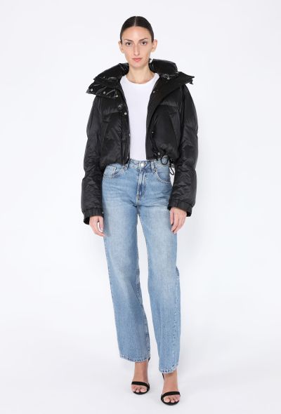 Sacai 2023 Hooded Cropped Puffer Coat - 2