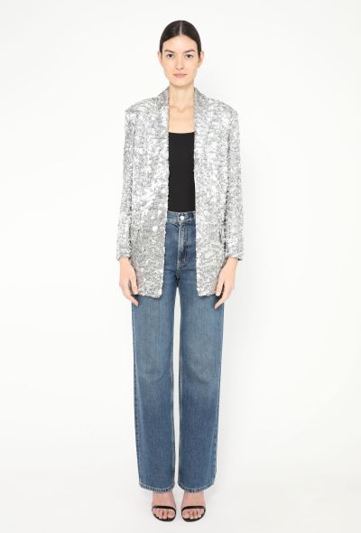 Sonia Rykiel F/W 2018 Notched Sequin Blazer - 1 Sonia Rykiel F/W 2018 Notched Sequin Blazer - 1