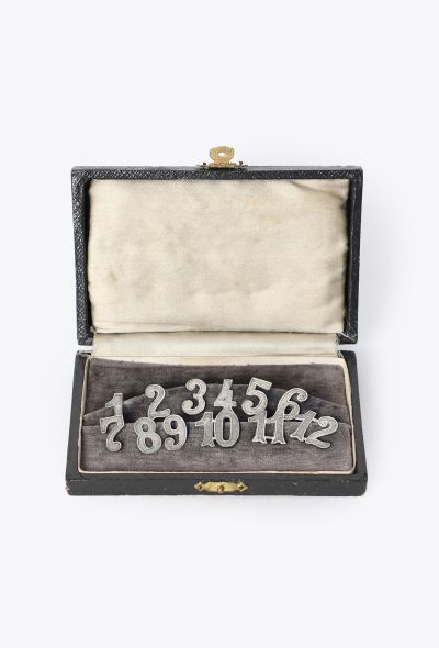 Vintage Objects & Decor Art Deco Silver 1-12 Drink Markers - 1