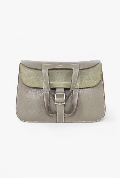 Hermès Gris Étain Taurillon Clémence Halzan 31 - 1