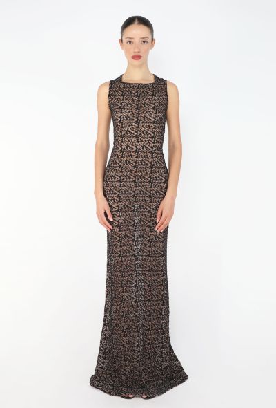 Alaïa S/S 2011 Macramé Flared Lace Gown - 1