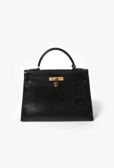 Hermès Vintage Black Box Kelly Sellier 32 - 1 Hermès Vintage Black Box Kelly Sellier 32 - 1
