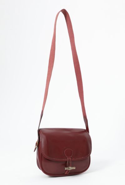 Hermès '80s Bordeaux Box Duffle Bamboo Bag - 2