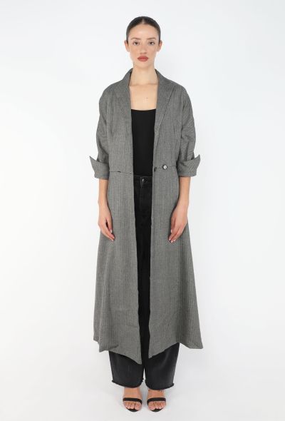 Chloé 2001 Herringbone Belted Coat - 2