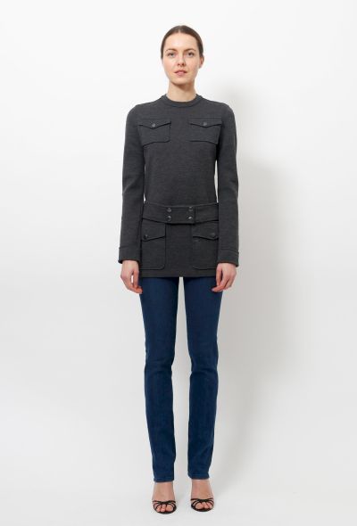                                         Grey Belted Top -1