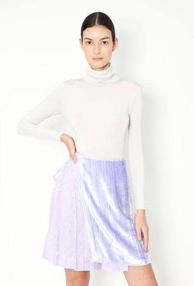 Bottega Veneta Pre-Fall 2023 Jacquard Velvet Wrap Skirt - 1 Bottega Veneta Pre-Fall 2023 Jacquard Velvet Wrap Skirt - 1