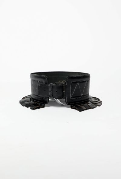                                         Vintage Fringed Corset Belt -1