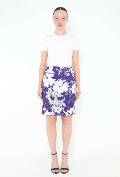 Miu Miu Rare S/S 2003 Cotton Slit Skirt - 1